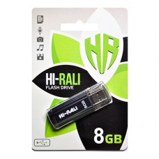 Флеш-накопичувач USB 8GB Hi-Rali Stark Series Black (HI-8GBSTBK)