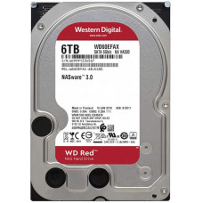 Накопичувач HDD SATA 6.0TB WD Red NAS 5400rpm 256MB (WD60EFAX)