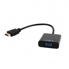 Адаптер Cablexpert (B-HDMI-VGA-03) HDMI - VGA, 3.5 mm аудио, 0.15м, чорний