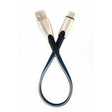 Кабель Dengos USB-USB Type-C 0.25м Blue (PLS-TC-SHRT-PLSK-BLUE)