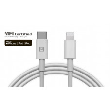 Кабель REAL-EL USB-C-Lightning 1m, White (4743304104680)