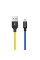 Кабель ColorWay USB - Lightning (M/M), 2.4 А, 1 м, Blue/Yellow (CW-CBUL052-BLY)