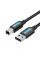 Кабель для принтера Vention USB - USB Type-B (M/M), 1 м, Black (COQBF)