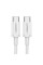 Кабель Ugreen US264 USB-C - USB-C, 1м, White (60519)