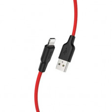 Кабель Hoco X21 Plus Silicone USB - Lightning, 1 м, Black/Red (D25607)