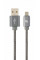 Кабель Cablexpert USB - micro USB V 2.0 (M/M), преміум, 2 м, сірий (CC-USB2S-AMmBM-2M-BG)