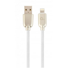 Кабель Cablexpert (CC-USB2R-AMLM-1M-W) USB 2.0 A - Lightning, 1м, преміум, білий