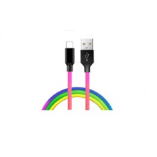 Кабель ColorWay USB - USB Type-C (M/M), 2.4 А, 1 м, Multicolor (CW-CBUC018-MC)