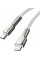 Кабель Baseus Cafule Metal USB-C-Lightning, 1м White (6953156202078)