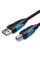 Кабель для принтера Vention USB - USB Type-B (M/M), 3 м, Black (VAS-A16-B300)