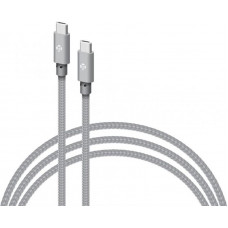 Кабель Intaleo CBGNYTT1 USB Type-C - USB Type-C (M/M), 60W, 1 м, Grey (1283126559501)