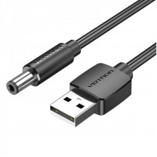 Кабель Vention USB-DC 5.5mm, 0.5m, Black (CEYBD)