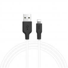 Кабель Hoco X21 Plus Silicone USB - Lightning, 1 м, Black/White (D25701)