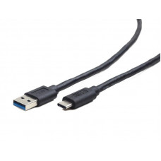 Кабель Cablexpert USB - USB Type-C, 3 м, преміум, чорний (CCP-USB3-AMCM-10)