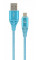Кабель Cablexpert (CC-USB2B-AMmBM-2M-VW) USB 2.0 A - microUSB, преміум, 2м, блакитний
