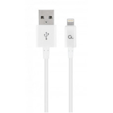 Кабель Cablexpert USB - Lightning (M/M), преміум, 2 м, білий (CC-USB2P-AMLM-2M-W)