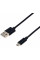 Кабель Grand-X USB-microUSB, Cu, 2,1A, Black, 1m (PM01S)