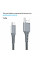 Кабель Grand-X USB-USB Type-C, 3A, 1.2м, Fast Сharge, Grey (FC-12G)