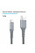 Кабель Grand-X USB-USB Type-C, 3A, 1.2м, Fast Сharge, Grey (FC-12G)