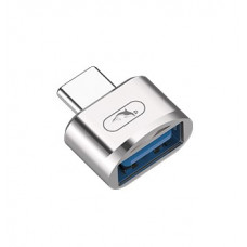 Перехідник SkyDolphin OT05 Mini USB Type-C - USB (M/F), silver (SDADPT-00030)