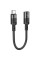 Адаптер Hoco U107 USB Type-C - Lightning (M/F), 0.1 м, Black (U107CLB)