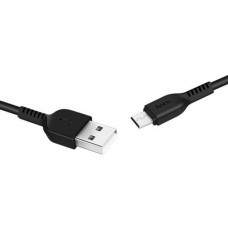 Кабель Hoco X20 Flash USB - microUSB, 1 м, Black (D21031)