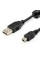 Кабель Atcom USB - mini USB V 2.0 (M/M), (5 pin), ферит, 0.8 м, чорний (3793)