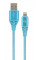 Кабель Cablexpert (CC-USB2B-AMLM-1M-VW) USB 2.0 A - Lightning, преміум, 1м, блакитний