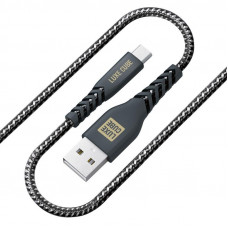 Кабель Luxe Cube Kevlar USB - micro USB (M/M), 1.2 м, чорний (8886668686242)