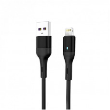 Кабель SkyDolphin S06L LED Smart Power USB - Lightning (M/M), 1 м, Black (USB-000554)