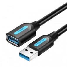 Подовжувач Vention USB - USB V 3.0 (M/F), 1 м, Black (CBHBF)