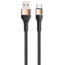 Кабель Usams US-SJ536 USB - USB Type-C, 1.2 м, Gold (SJ536USB02)