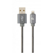 Кабель Cablexpert USB - Lightning (M/M), преміум, 1 м, сірий (CC-USB2S-AMLM-1M-BG)