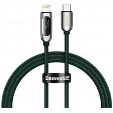 Кабель Baseus Display Fast Charging USB-C-Lightning, 20W, 1м Green (CATLSK-06)