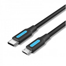 Кабель Vention USB-C - microUSB, 1 m, Black (COVBF)