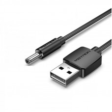 Кабель Vention USB-DC 3.5mm, 0.5m, Black (CEXBD)