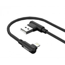 Кабель Foneng X70 90-degree Angle Gaming Cable (3A) USB - Lightning 1м Black (X70-CA-DAG-IP)