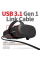 Кабель USB-Type-C Gtwin 90° Degrees Oculus Quest Gen2 Link VR USB 3.1 Gen1 5Gbps 3A 6m Black (1005003912229640UB6)