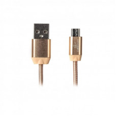 Кабель Cablexpert (CCPB-M-USB-08G) USB 2.0 A - microUSB, преміум, 1м, золотистий