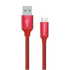 Кабель ColorWay USB - micro USB (M/M), 1 м, Red (CW-CBUM002-RD)