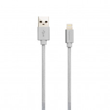 Кабель Canyon USB - Lightning 0.96м, White (CNS-MFIC3PW) в обплетеннi