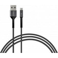 Кабель Intaleo CB0 USB - micro USB (M/M), 1.2 м, Black/Grey (1283126495649)