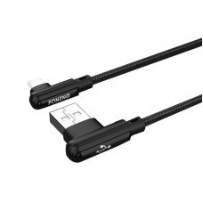 Кабель Foneng X70 90-degree Angle Gaming Cable (3A) USB - USB-C 1м Black (X70-CA-DAG-TC)