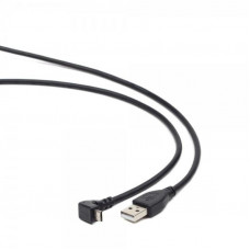 Кабель Cablexpert (CCP-mUSB2-AMBM90-6) USB2.0(М) - microUSB(M), Premium, чорний, 1.8 м
