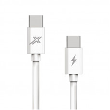 Кабель Grand-X USB Type-C - USB Type-C, Power Delivery, 48W, 1м, White (CC-07)