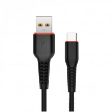 Кабель SkyDolphin S54T Soft USB - USB Type-C (M/M), 1 м, Black (SDUSB-000430)