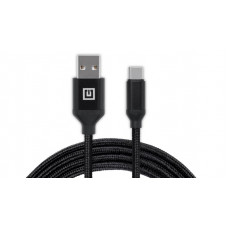 Кабель REAL-EL Premium Fabric USB - USB Type-C (M/M), 2 м, Black (EL123500047)