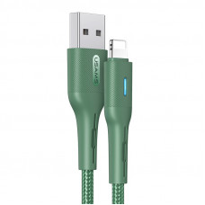 Кабель Usams US-SJ424 USB - Lightning, 0.6 м, Green (SJ424USB03)