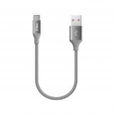 Кабель Ttec AlumiCable Mini USB - USB Type-C (M/M), 0.3 м, Dark-Gray (2DK26UG)