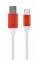 Кабель Cablexpert (CC-USB-CMLED-1M), USB 2.0 - USB Type-C, 1м, преміум, білий